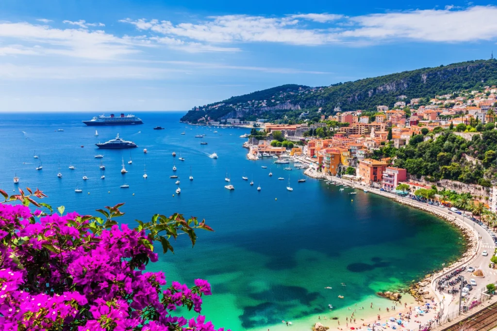 image: drone shot of french riviera