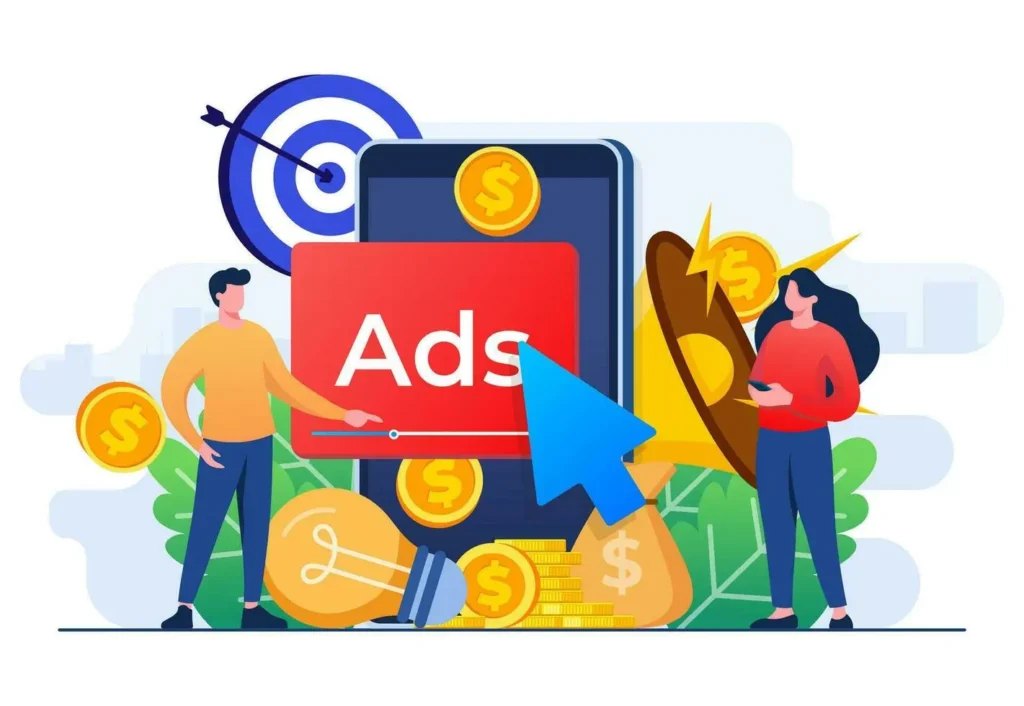 illustration: paid ads running