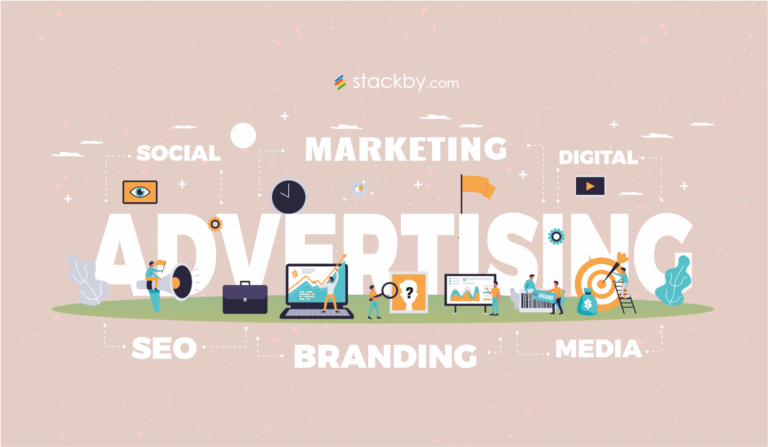 illustration: digital marketing and advertisement agency logo