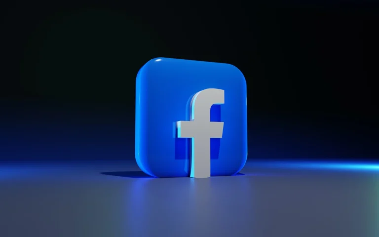 illustration: facebook strategy logo on a black background