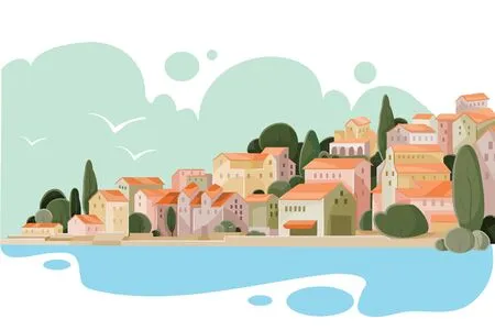 illustration: the coast of Toulon, Var