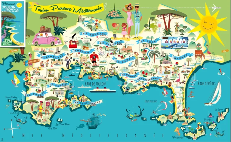 illustration: Var region, map of Toulon Marketing Agency