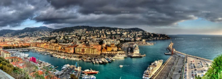 panoramic photography of the french riviera